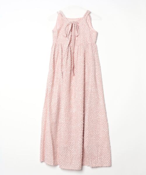 paravion（パラビオン）の「シャギーリボンキャミワンピース（ワンピース・レディース・アイボリー/ピンク/ブラック/オレンジ・FREE）」の12枚目の写真