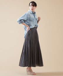 美品 martinique別注 MARIHA 夜風のスカート ドット プリーツ martinique（マルティニーク）の「《別注》【MARIHA/マリハ】夜