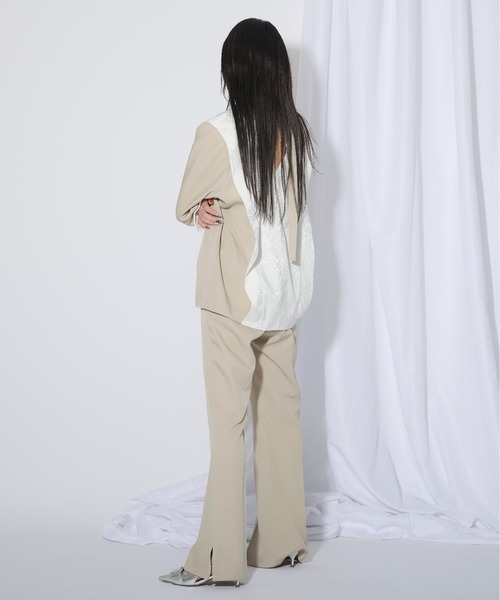 etoll. パンツドレス グレイッシュベージュ etoll.｜エトルのパンツ