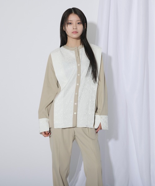 Ezick（エジック）の「Palette jacquard セットアップパンツドレス