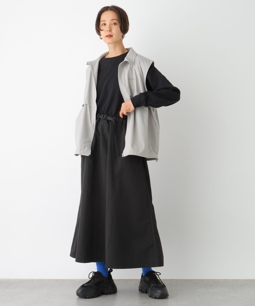 LEPSIM(レプシィム)の「裏毛ドッキングワンピース 103370(ワンピース・レディース・カーキ/ブラック・FREE)」の4枚目の写真