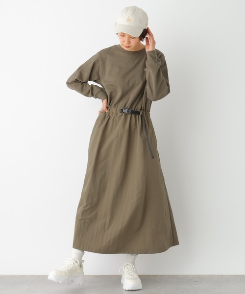 LEPSIM(レプシィム)の「裏毛ドッキングワンピース 103370(ワンピース・レディース・カーキ/ブラック・FREE)」の20枚目の写真