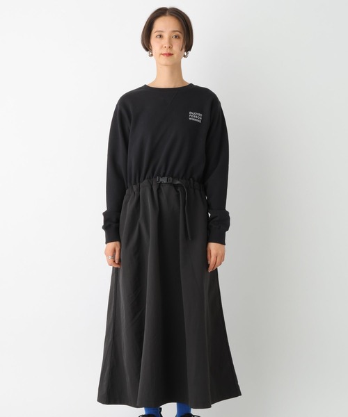 LEPSIM(レプシィム)の「裏毛ドッキングワンピース 103370(ワンピース・レディース・カーキ/ブラック・FREE)」の18枚目の写真
