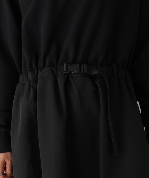 LEPSIM(レプシィム)の「裏毛ドッキングワンピース 103370(ワンピース・レディース・カーキ/ブラック・FREE)」の13枚目の写真