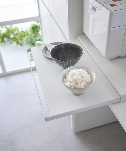 tower（タワー）の「tower(タワー)キッチン家電下スライドテーブル（キッチン収納・レディース・ブラック/ホワイト・ONE SIZE）」の11枚目の写真