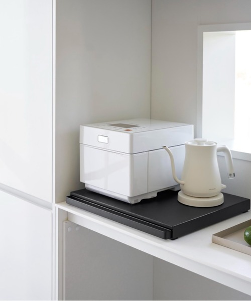 tower（タワー）の「tower(タワー)キッチン家電下スライドテーブル（キッチン収納・レディース・ブラック/ホワイト・ONE SIZE）」の18枚目の写真