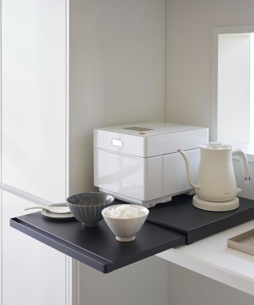 tower（タワー）の「tower(タワー)キッチン家電下スライドテーブル（キッチン収納・レディース・ブラック/ホワイト・ONE SIZE）」の19枚目の写真