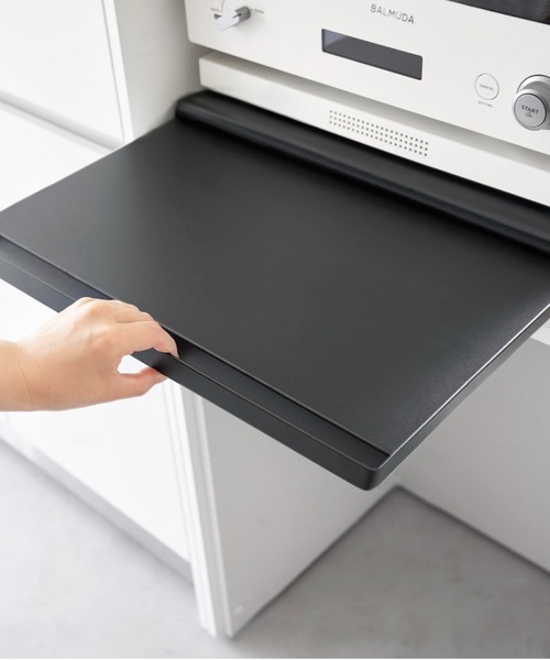 tower（タワー）の「tower(タワー)キッチン家電下スライドテーブル（キッチン収納・レディース・ブラック/ホワイト・ONE SIZE）」の15枚目の写真