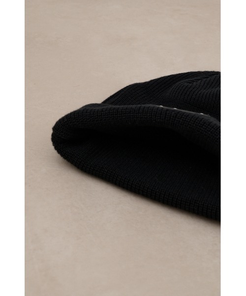 AZUL by moussy(アズールバイマウジー)の「ロゴプレートニットキャップ(ニットキャップ/ビーニー・メンズ・ブラック・FREE)」の9枚目の写真