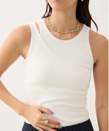 crie conforto | カップ付きアシメレイヤードタンク(タンクトップ)