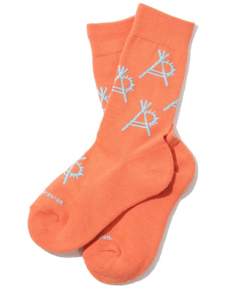 go slow caravan（ゴースローキャラバン）の「パイルジャガード クルーソックス（ソックス/靴下・メンズ・ブラック/ミント/バイオレット/ブルー/コーラルピンク/ホワイト・LARGE/MEDIUM）」の17枚目の写真