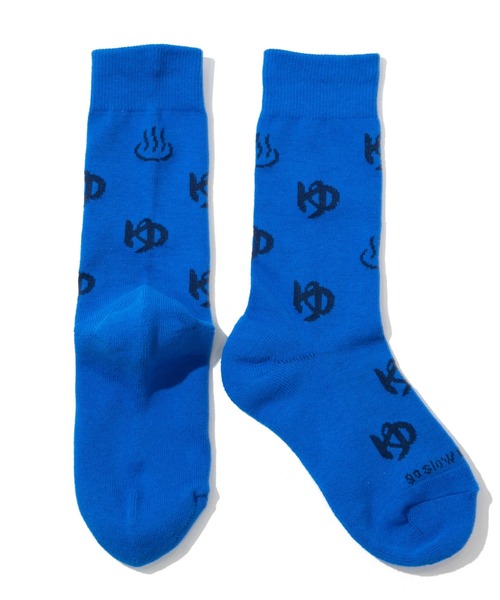 go slow caravan（ゴースローキャラバン）の「パイルジャガード クルーソックス（ソックス/靴下・メンズ・ブラック/ミント/バイオレット/ブルー/コーラルピンク/ホワイト・LARGE/MEDIUM）」の8枚目の写真