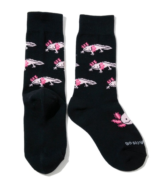 go slow caravan（ゴースローキャラバン）の「パイルジャガード クルーソックス（ソックス/靴下・メンズ・ブラック/ミント/バイオレット/ブルー/コーラルピンク/ホワイト・LARGE/MEDIUM）」の10枚目の写真