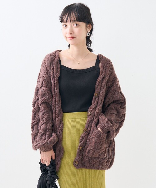 プリーツプリーズボレロ風カーディガン