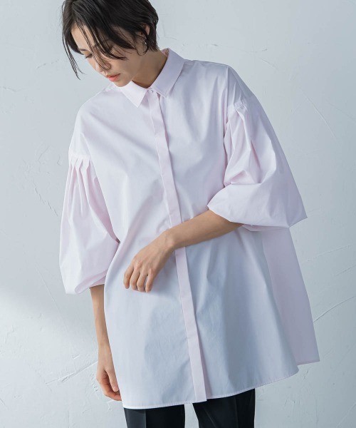 LAUTREAMONT(ロートレアモン)の「ボタニカルダイチュニックブラウス(シャツ/ブラウス・レディース・ライトブルー/ピンク/グリーン系その他・9号)」の3枚目の写真