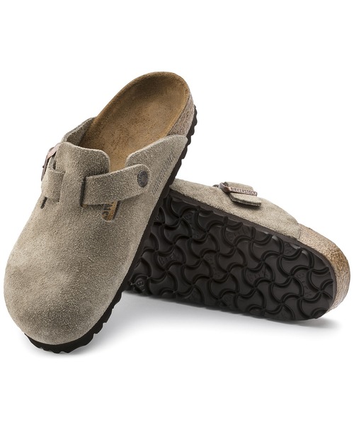 【新品】Birkenstock Boston サンダルBS トープ Boston BS 【ナロー幅】 トープ UNISEX(サンダル