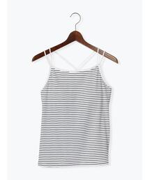 【抗菌防臭】ランダムテレコカップ付キャミソール