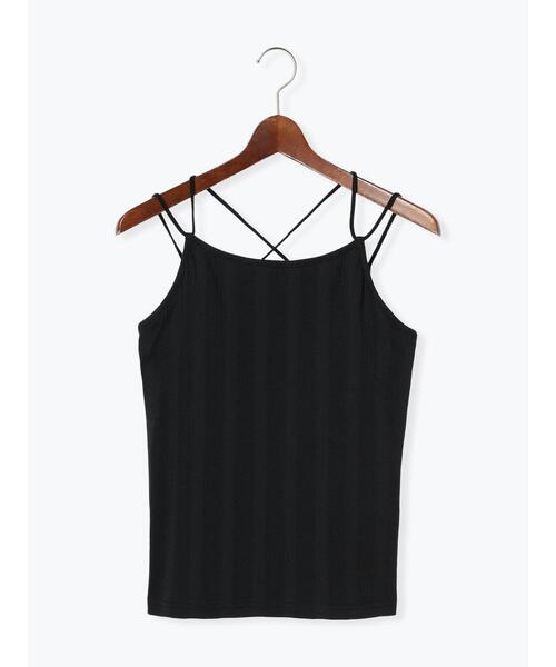 Te chichi TERRASSE（テチチテラス）の「【抗菌防臭】ランダムテレコカップ付キャミソール（キャミソール・レディース・ブラック/オフホワイト/ホワイト・F）」の3枚目の写真