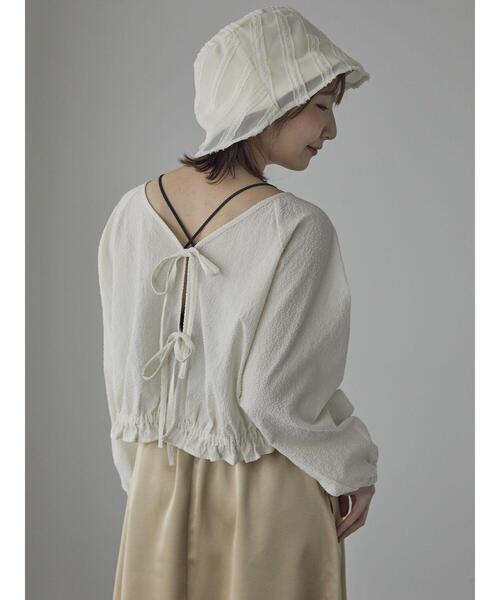 Te chichi TERRASSE（テチチテラス）の「【抗菌防臭】ランダムテレコカップ付キャミソール（キャミソール・レディース・ブラック/オフホワイト/ホワイト・F）」の6枚目の写真