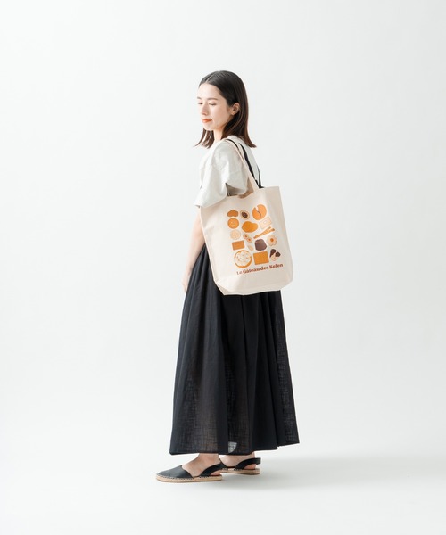 Kelen(ケレン)の「「KELEN/ケレン」ガトープリントトート / GATEAU TOTE(トートバッグ・レディース・ナチュラル/レッド/カーキ/ブラック・FREE)」の10枚目の写真