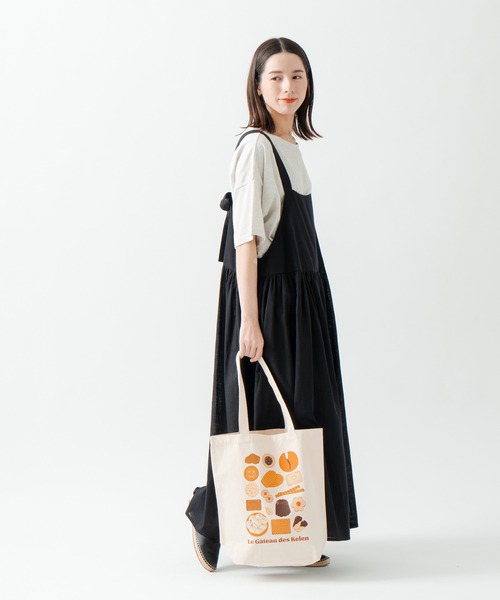 Kelen(ケレン)の「「KELEN/ケレン」ガトープリントトート / GATEAU TOTE(トートバッグ・レディース・ナチュラル/レッド/カーキ/ブラック・FREE)」の12枚目の写真