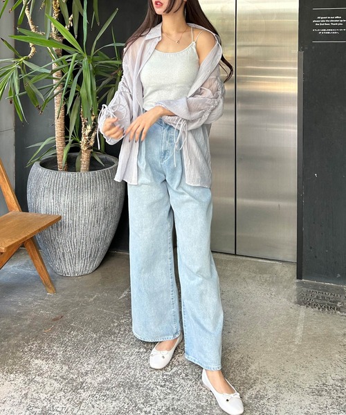 INGNI（イング）の「バッククロスラメキャミソール（キャミソール・レディース・ブラック/グレー・M）」の4枚目の写真