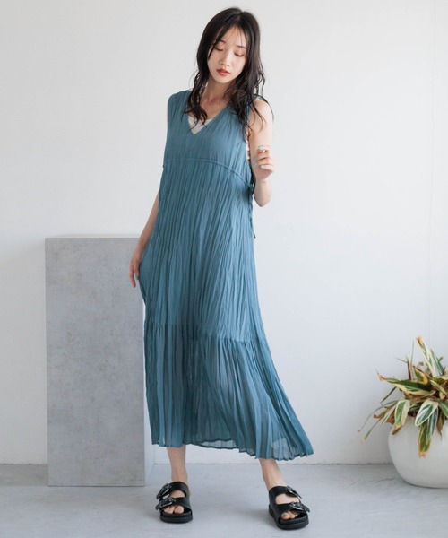 楽天市場】【SALE／20%OFF】クリンクルリボンノースリーブ