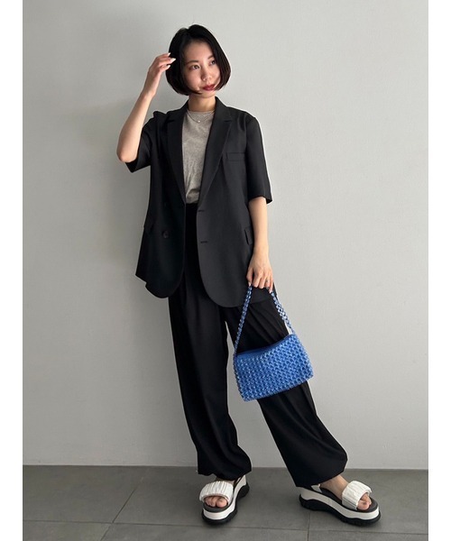 emmi（エミ）の「eco ラッシュガードパラシュートパンツ（その他パンツ・レディース・ブラック/オフホワイト・FREE）」の19枚目の写真