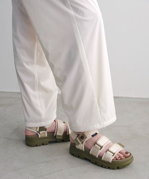 emmi（エミ）の「eco ラッシュガードパラシュートパンツ（その他パンツ・レディース・ブラック/オフホワイト・FREE）」の4枚目の写真