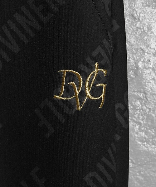 DIVINER GOLF（ディバイナー ゴルフ）の「【DIVINER GOLF】総柄ロングパンツ メンズ ゴルフウェア ジャージ素材 春服（ゴルフグッズ・メンズ・ブラック・M/L/XL/XXL）」の6枚目の写真