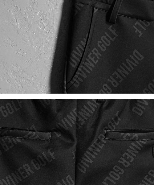 DIVINER GOLF（ディバイナー ゴルフ）の「【DIVINER GOLF】総柄ロングパンツ メンズ ゴルフウェア ジャージ素材 春服（ゴルフグッズ・メンズ・ブラック・M/L/XL/XXL）」の7枚目の写真