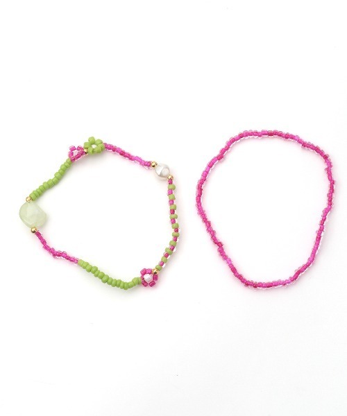 チチカカ（チチカカ）の「チコフロルセットブレスレット（ブレスレット・レディース・ブルー/イエロー/パープル・FREE）」の5枚目の写真