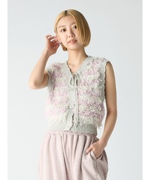 LILY BROWN | チャンキーフリンジニットトップス(ベスト)