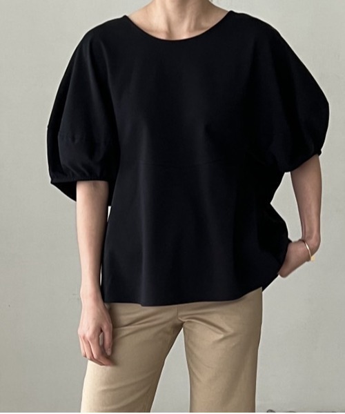gossip！ロサンゼルス（ゴシップロサンゼルス）の「3color ランタンシャカ感ブラウス（シャツ/ブラウス・レディース・ホワイト/ブラック/ネイビー・FREE）」の12枚目の写真