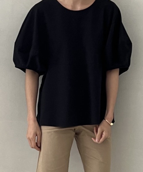 gossip！ロサンゼルス（ゴシップロサンゼルス）の「3color ランタンシャカ感ブラウス（シャツ/ブラウス・レディース・ホワイト/ブラック/ネイビー・FREE）」の14枚目の写真