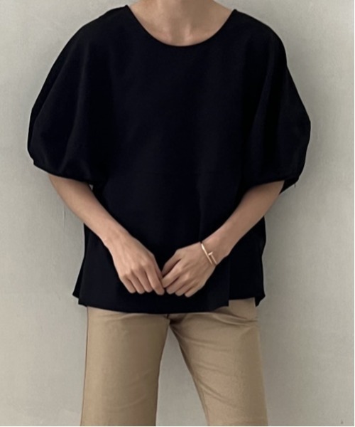 gossip！ロサンゼルス（ゴシップロサンゼルス）の「3color ランタンシャカ感ブラウス（シャツ/ブラウス・レディース・ホワイト/ブラック/ネイビー・FREE）」の15枚目の写真