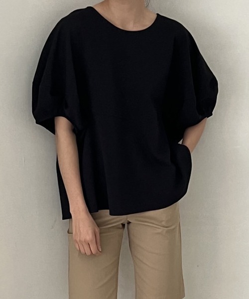 gossip！ロサンゼルス（ゴシップロサンゼルス）の「3color ランタンシャカ感ブラウス（シャツ/ブラウス・レディース・ホワイト/ブラック/ネイビー・FREE）」の16枚目の写真