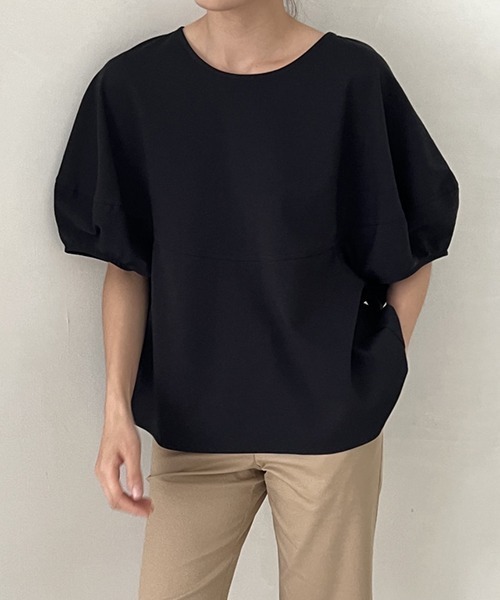 gossip！ロサンゼルス（ゴシップロサンゼルス）の「3color ランタンシャカ感ブラウス（シャツ/ブラウス・レディース・ホワイト/ブラック/ネイビー・FREE）」の17枚目の写真