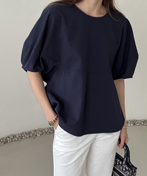 gossip！ロサンゼルス（ゴシップロサンゼルス）の「3color ランタンシャカ感ブラウス（シャツ/ブラウス・レディース・ホワイト/ブラック/ネイビー・FREE）」の19枚目の写真