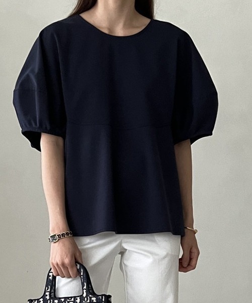 gossip！ロサンゼルス（ゴシップロサンゼルス）の「3color ランタンシャカ感ブラウス（シャツ/ブラウス・レディース・ホワイト/ブラック/ネイビー・FREE）」の20枚目の写真