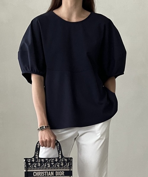 gossip！ロサンゼルス（ゴシップロサンゼルス）の「3color ランタンシャカ感ブラウス（シャツ/ブラウス・レディース・ホワイト/ブラック/ネイビー・FREE）」の21枚目の写真