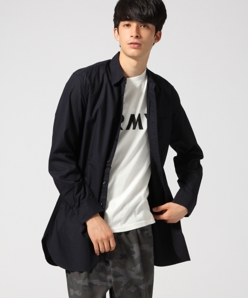 RAGEBLUE(レイジブルー)の「40/ロングシャツ長袖/569176(シャツ/ブラウス・メンズ・ネイビー/オリーブ/ホワイト・MEDIUM/LARGE)」の1枚目の写真