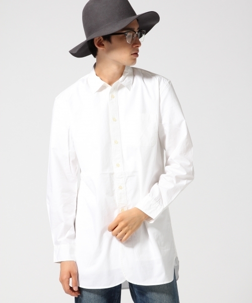 RAGEBLUE(レイジブルー)の「40/ロングシャツ長袖/569176(シャツ/ブラウス・メンズ・ネイビー/オリーブ/ホワイト・MEDIUM/LARGE)」の2枚目の写真