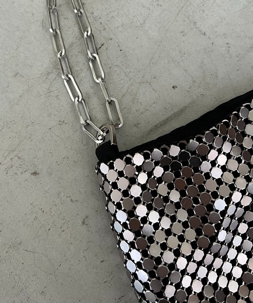 CAPRICIEUX LE'MAGE（カプリシューレマージュ）の「メタル2WAYバッグ（ショルダーバッグ・レディース・シルバー・FREE）」の5枚目の写真