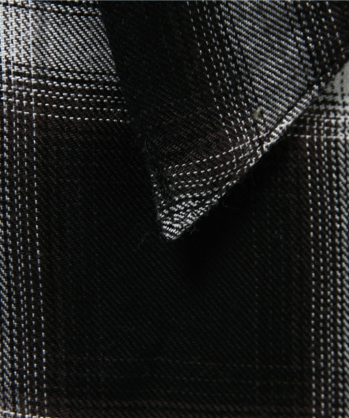 WEGO（ウィゴー）の「WEGO/オンブレチェックガウンコート（チェスターコート・レディース・レッド系その他/ブラック系その他・FREE）」の9枚目の写真