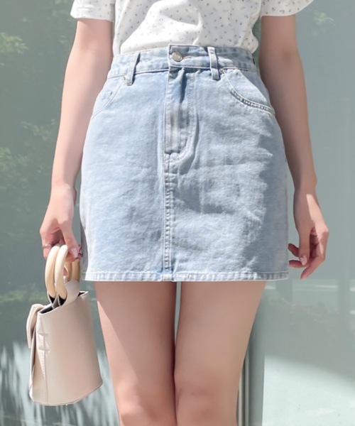 NOMAE（ノーマエ）の「リボンペイントデニムミニスカート