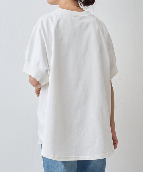 BEARDSLEY(ビアズリー)の「刺しゅう入りドルマンT(Tシャツ/カットソー・レディース・ライトベージュ/ホワイト・FREE)」の8枚目の写真