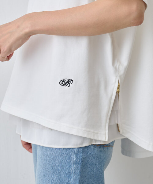 BEARDSLEY(ビアズリー)の「刺しゅう入りドルマンT(Tシャツ/カットソー・レディース・ライトベージュ/ホワイト・FREE)」の11枚目の写真