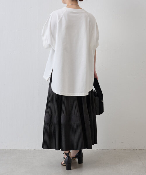 BEARDSLEY(ビアズリー)の「刺しゅう入りドルマンT(Tシャツ/カットソー・レディース・ライトベージュ/ホワイト・FREE)」の19枚目の写真