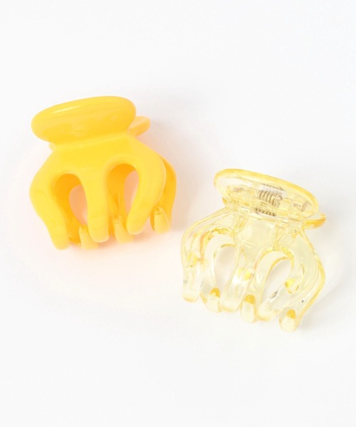 LAKOLE（ラコレ）の「カラフルミニバンスクリップ2点セット / 114397（バレッタ/ヘアクリップ・レディース・ブルー/イエロー/グリーン/ライトブルー・FREE）」の4枚目の写真